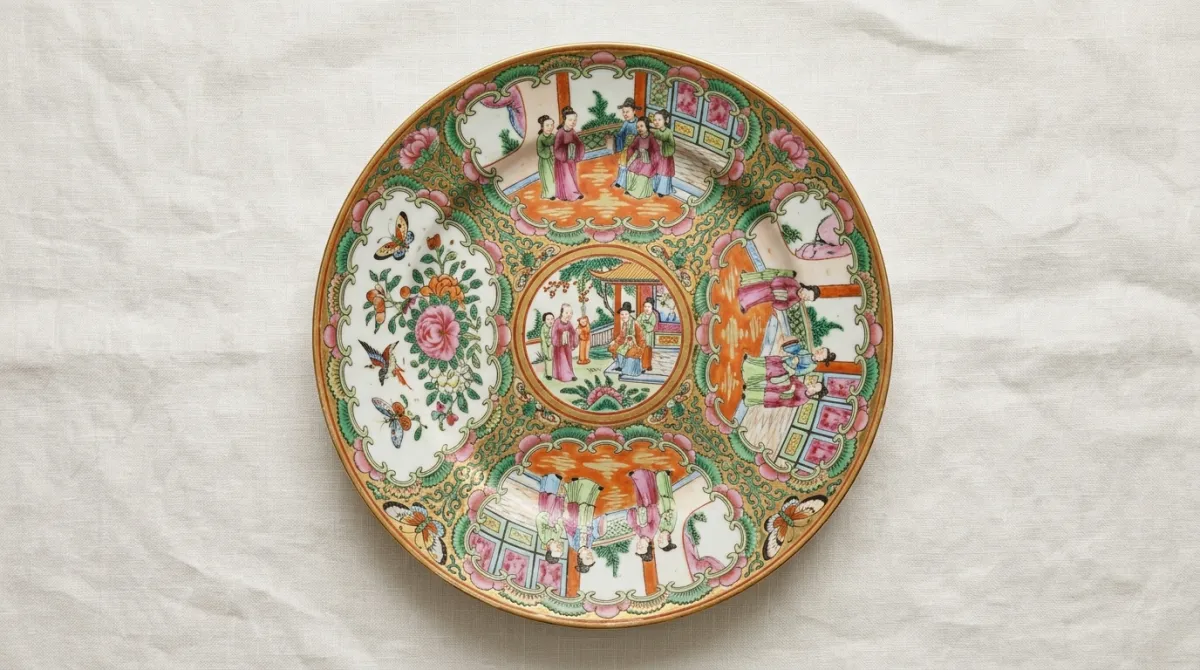 Rose Medallion plate overview
